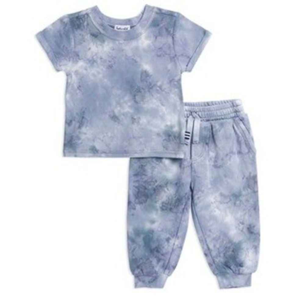Splendid Baby Boys Shadow Wash Tie Dye Tee and Pants Set 12-18M NEW